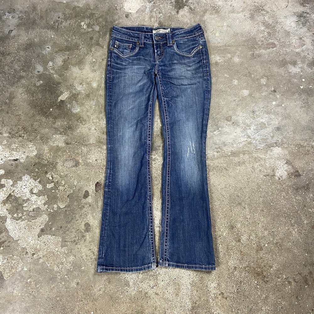 Vintage Y2K MEK Denim Dublin Jeans Women's Size 27x32 Blue Denim Bootcut Flare